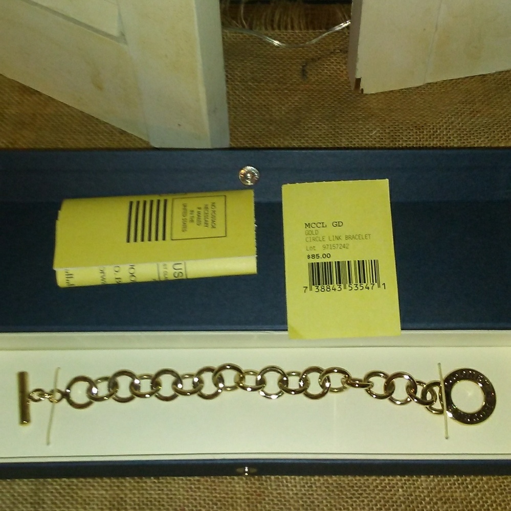 Dooney & Bourke Gold tone toggle Bracelet